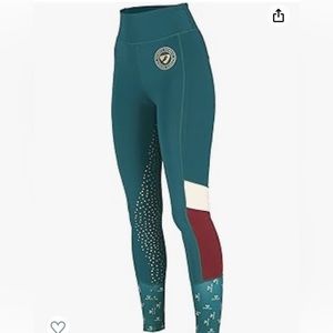 Aubrion Shires Equestrian Eastcote Riding Tights - Ladies Dark Green M